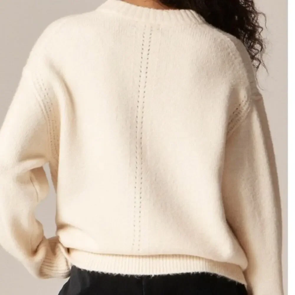 NWOT J. Crew Crewneck Pullover Sweater Western Girly Bow Print Ivory/Burgundy L